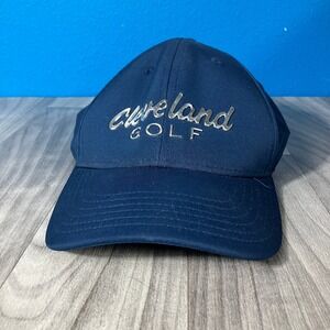 Cleveland Golf Hat Men's Adjustable Blue Perforated Mesh Performance‎ Snapback